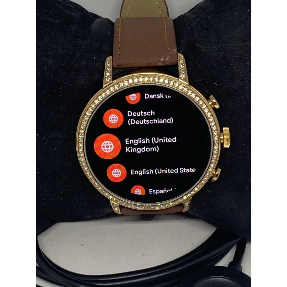 Fossil Gen 4 Authentic Digital Dial Smart Watch Custom Band FTW6021 AB419